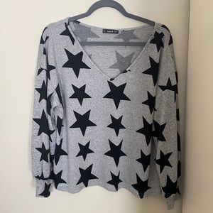 Shein star print sweater